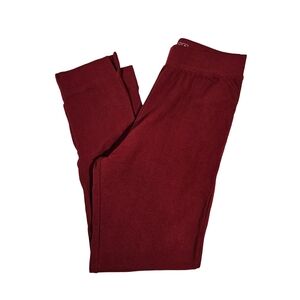 Tomboy Burgendy Leggings, Size Medium